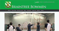 Desktop Screenshot of braintreebowmen.co.uk
